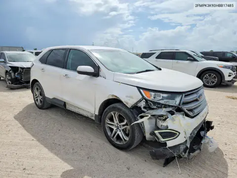 2017 Ford Edge Titanium VIN 2FMPK3K93HBB17485 фото 4