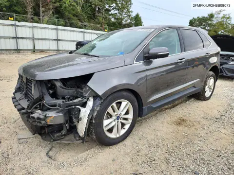 2FMPK4J92HBB08073 — 2017 Ford EDGE, Передняя часть, фото до ремонта