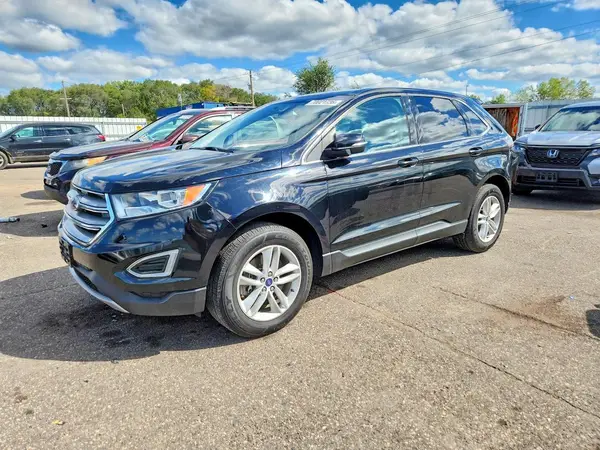 2FMPK4J90JBC25902 — 2018 Ford EDGE, Град (Hail), фото до ремонта