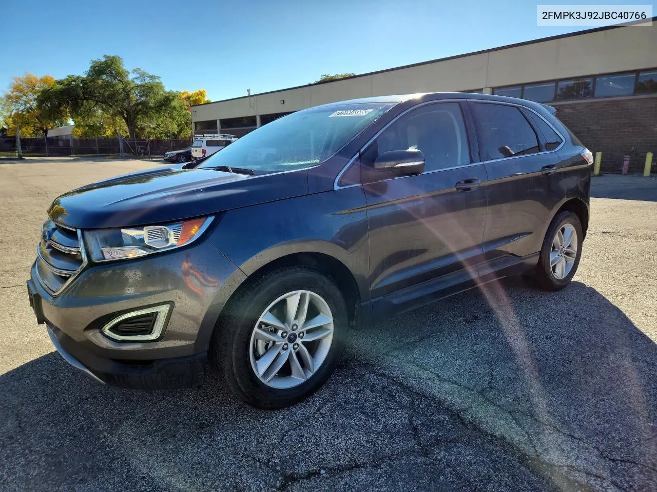 2018 Ford Edge Sel VIN 2FMPK3J92JBC40766 фото 1