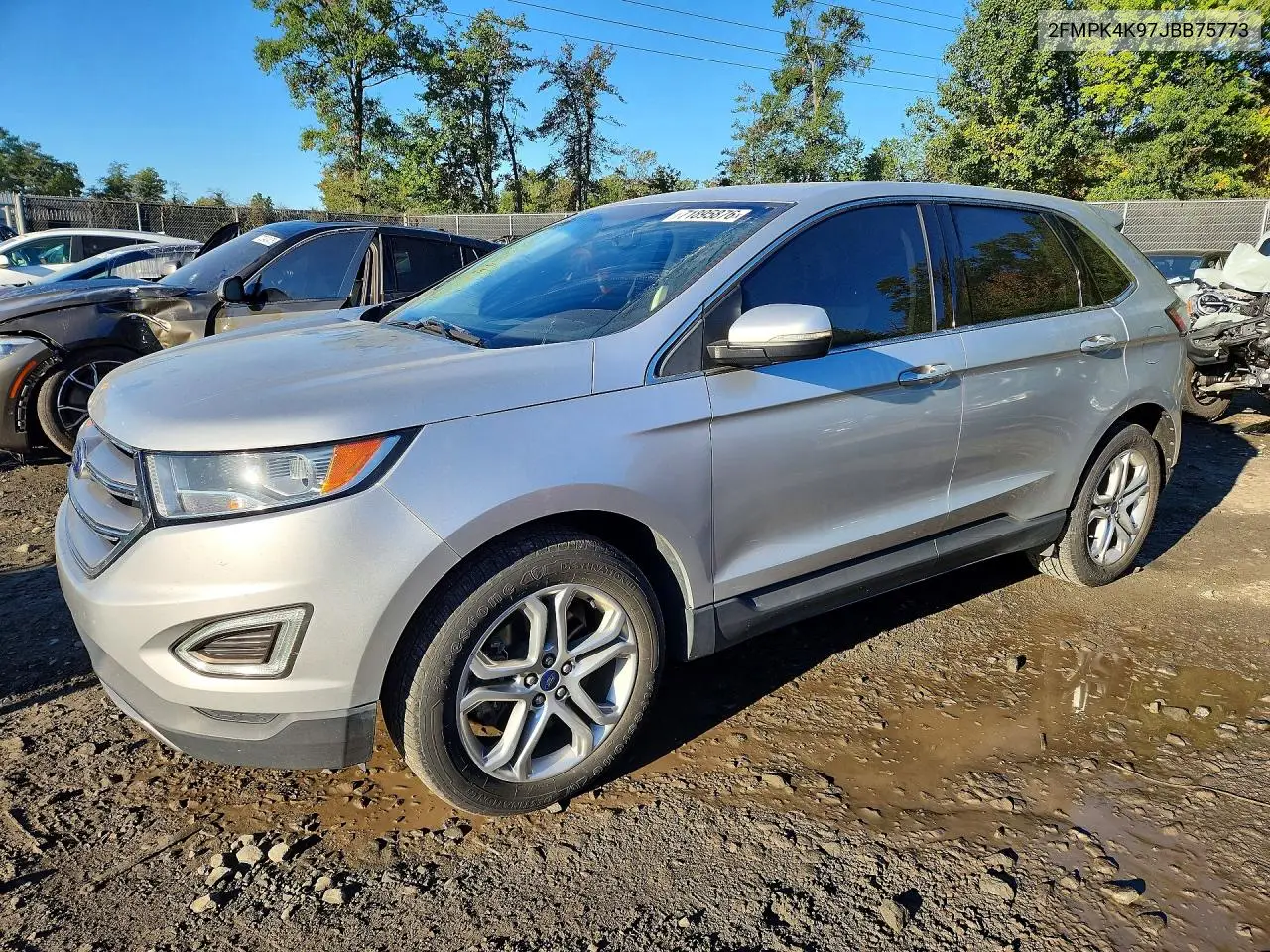 2018 Ford Edge Titanium VIN 2FMPK4K97JBB75773 фото 1