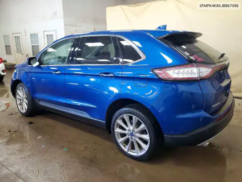 2FMPK4K8XJBB67058 — 2018 Ford EDGE, фото 2 с аукциона Copart, Передняя часть