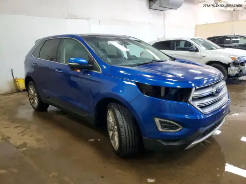 2FMPK4K8XJBB67058 — 2018 Ford EDGE, фото 4 с аукциона Copart, Передняя часть