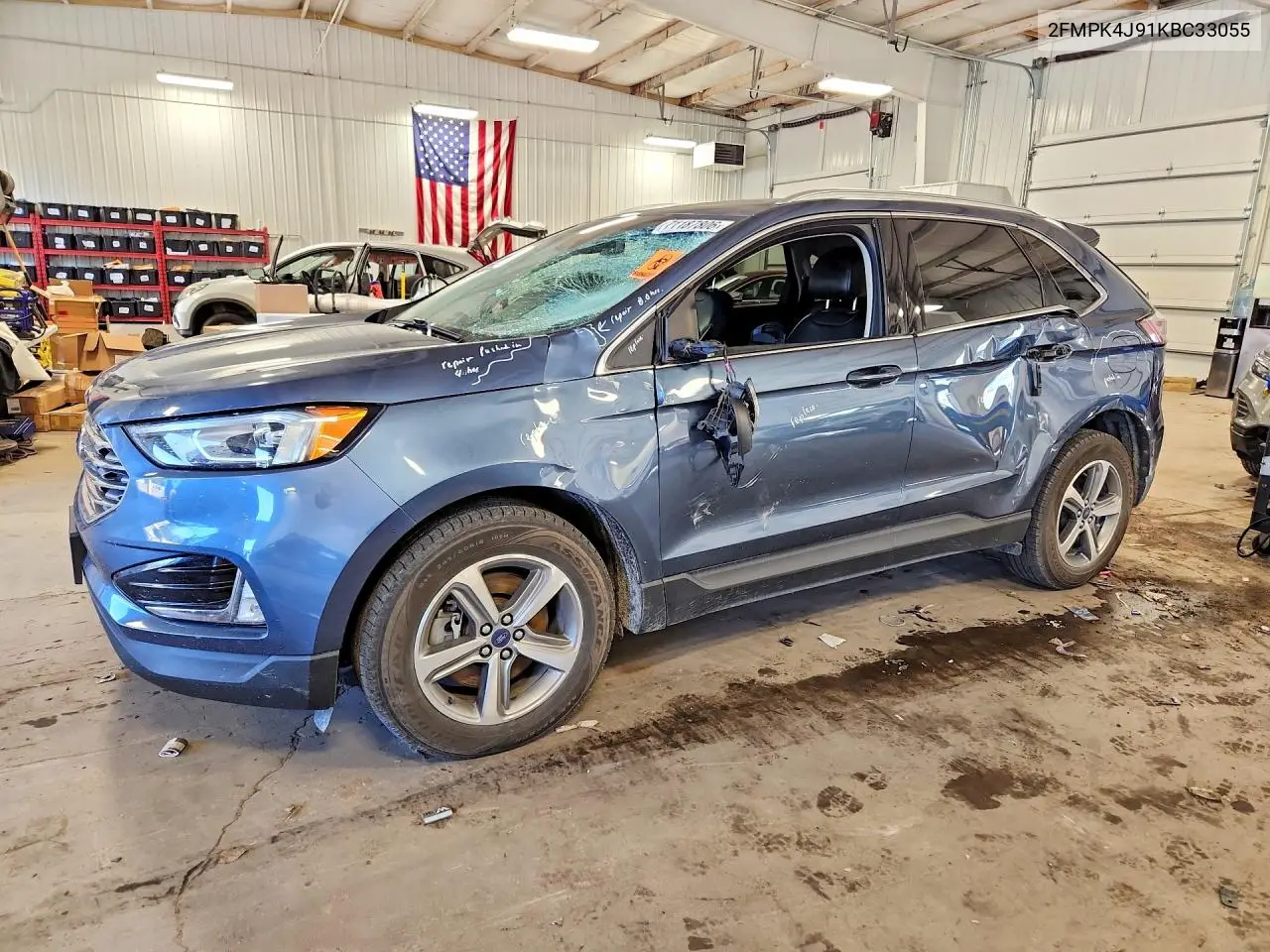 2019 Ford Edge Sel VIN 2FMPK4J91KBC33055 фото 1