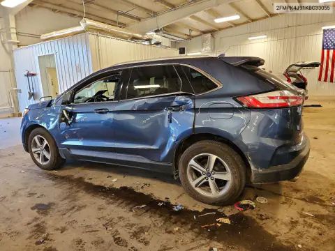 2019 Ford Edge Sel VIN 2FMPK4J91KBC33055 фото 2