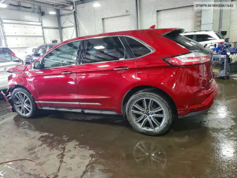 2019 Ford Edge Titanium VIN 2FMPK4K98KBB61642 фото 2