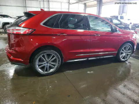 2019 Ford Edge Titanium VIN 2FMPK4K98KBB61642 фото 3