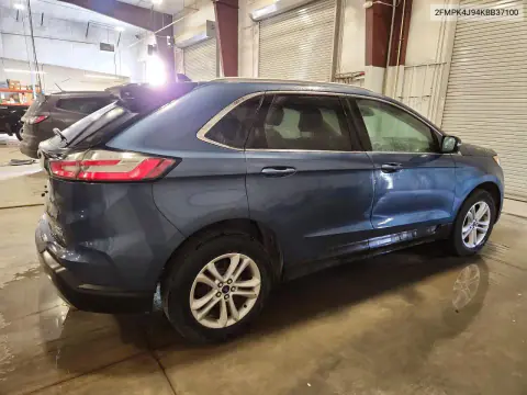 2019 Ford Edge Sel VIN 2FMPK4J94KBB37100 фото 3
