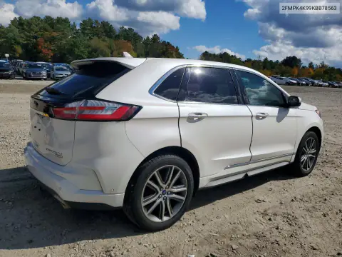2FMPK4K99KBB78563 — 2019 Ford EDGE, фото 3 с аукциона Copart, Сторона