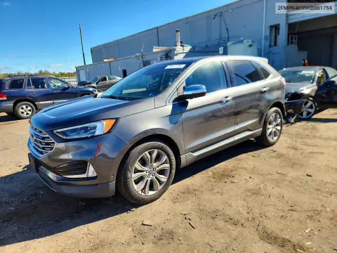 2FMPK4K99KBB81754 — 2019 Ford EDGE, Задняя часть, фото до ремонта