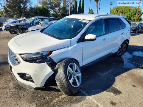 2FMPK4J92LBB12407 — 2020 Ford EDGE, Передняя часть, фото до ремонта