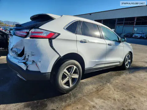 2020 Ford Edge Sel VIN 2FMPK4J92LBB12407 фото 3