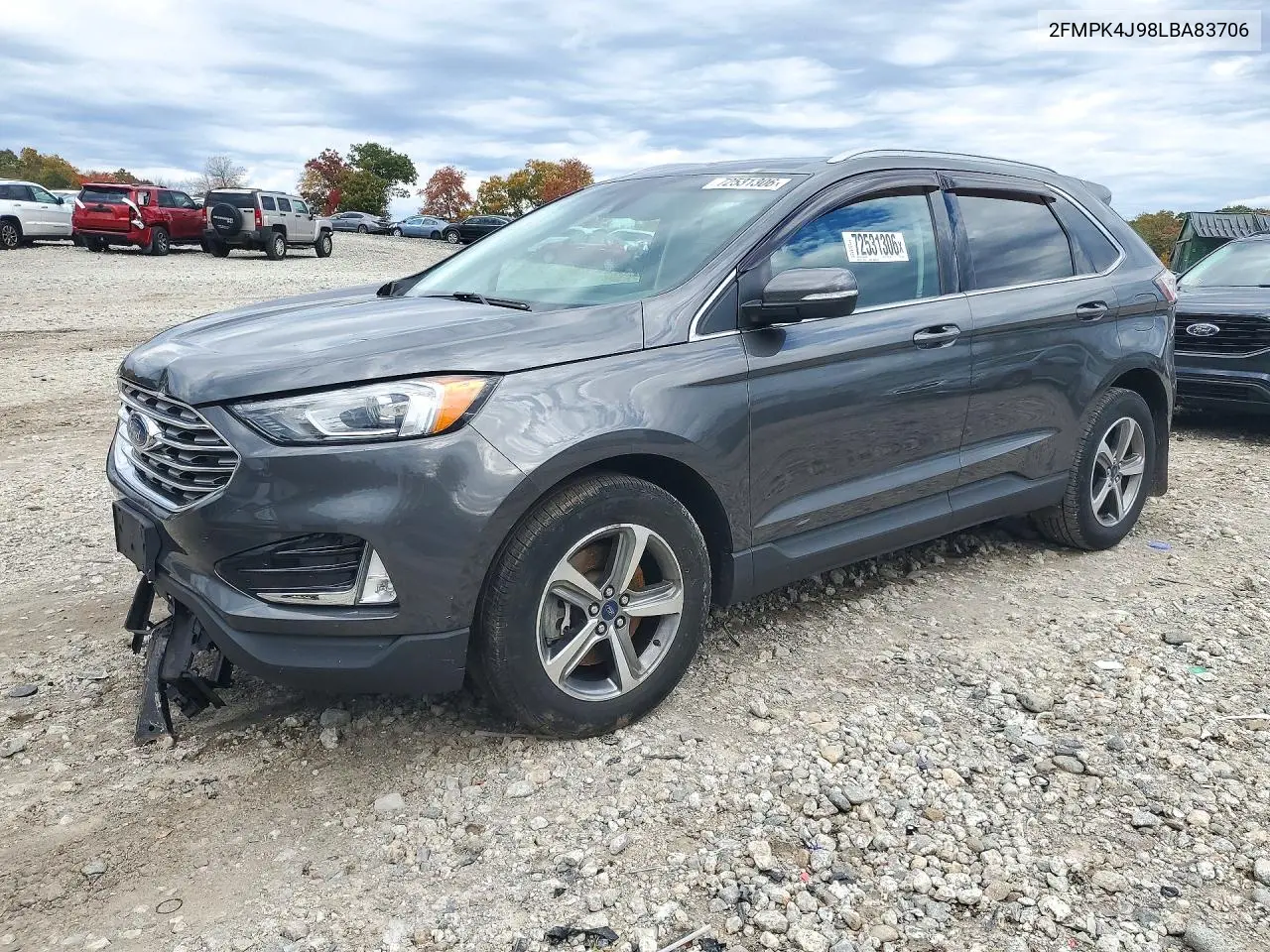 2FMPK4J98LBA83706 Ford EDGE 2020 — повреждение Передняя часть, фото до ремонта