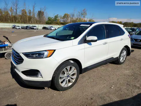 2FMPK4K93LBA00603 — 2020 Ford EDGE, Задняя часть, фото до ремонта