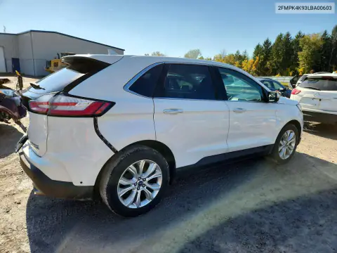 2FMPK4K93LBA00603 — 2020 Ford EDGE, фото 3 с аукциона Copart 19.10.2026, Задняя часть
