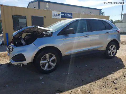 2FMPK4G9XNBA76542 — 2022 Ford EDGE, Передняя часть, фото до ремонта