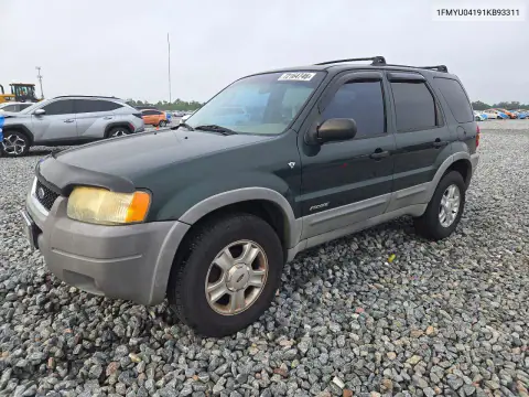 1FMYU04191KB93311 — 2001 Ford Escape, Мелкие вмятины и царапины, фото до ремонта