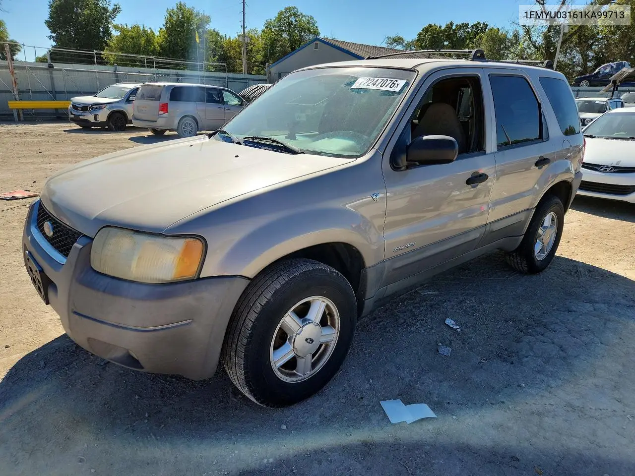 2001 Ford Escape Xlt VIN 1FMYU03161KA99713 фото 1