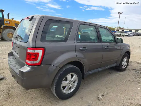 2012 Ford Escape Xls VIN 1FMCU0C78CKC15687 фото 3