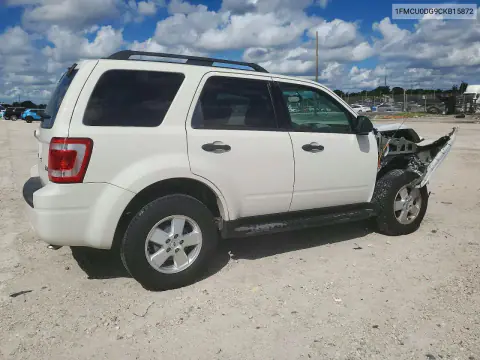 2012 Ford Escape Xlt VIN 1FMCU0DG9CKB15872 фото 3