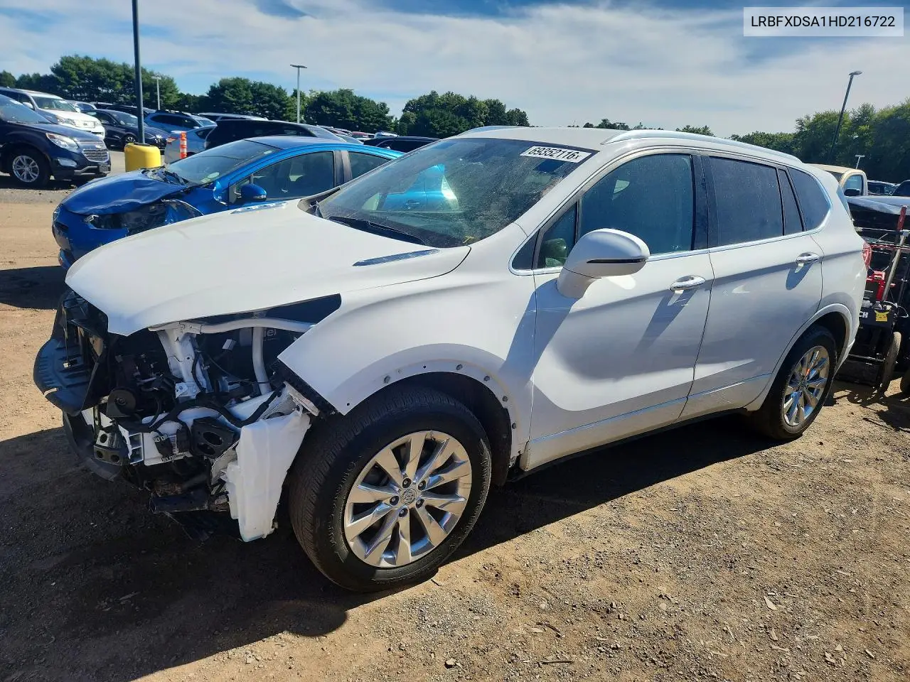 LRBFXDSA1HD216722 Ford Escape 2017 — повреждение Передняя часть, фото до ремонта