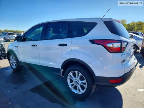 2017 Ford Escape S VIN 1FMCU0F78HUD87175 фото 2