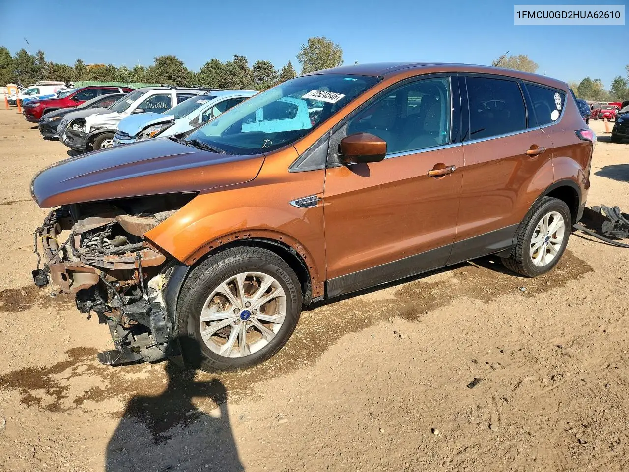 1FMCU0GD2HUA62610 Ford Escape 2017 — повреждение Передняя часть, фото до ремонта