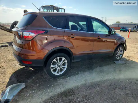1FMCU0GD2HUA62610 — 2017 Ford Escape, фото 3 с аукциона Copart, Передняя часть