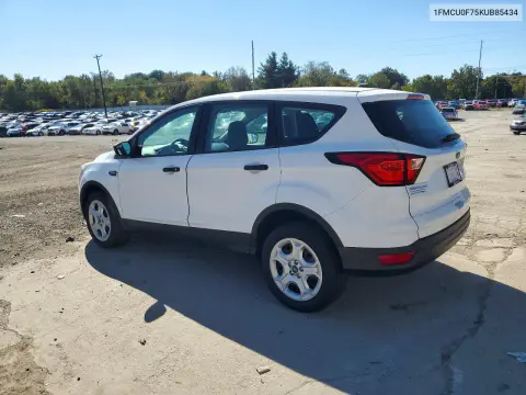 2019 Ford Escape S VIN 1FMCU0F75KUB85434 фото 2
