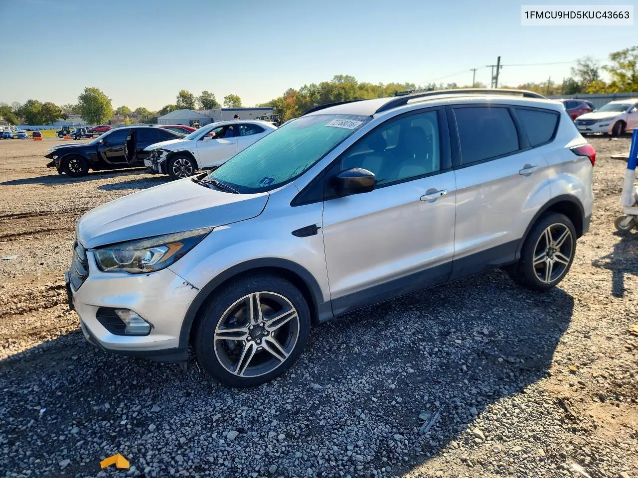 1FMCU9HD5KUC43663 Ford Escape 2019 — повреждение Механические повреждения, фото до ремонта
