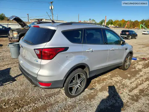 1FMCU9HD5KUC43663 — 2019 Ford Escape, фото 3 с аукциона Copart 16.10.2026, Механические повреждения