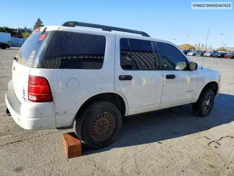 1FMDU73W05ZA07625 — 2005 Ford Explorer, фото 3 с аукциона Copart, Пожар