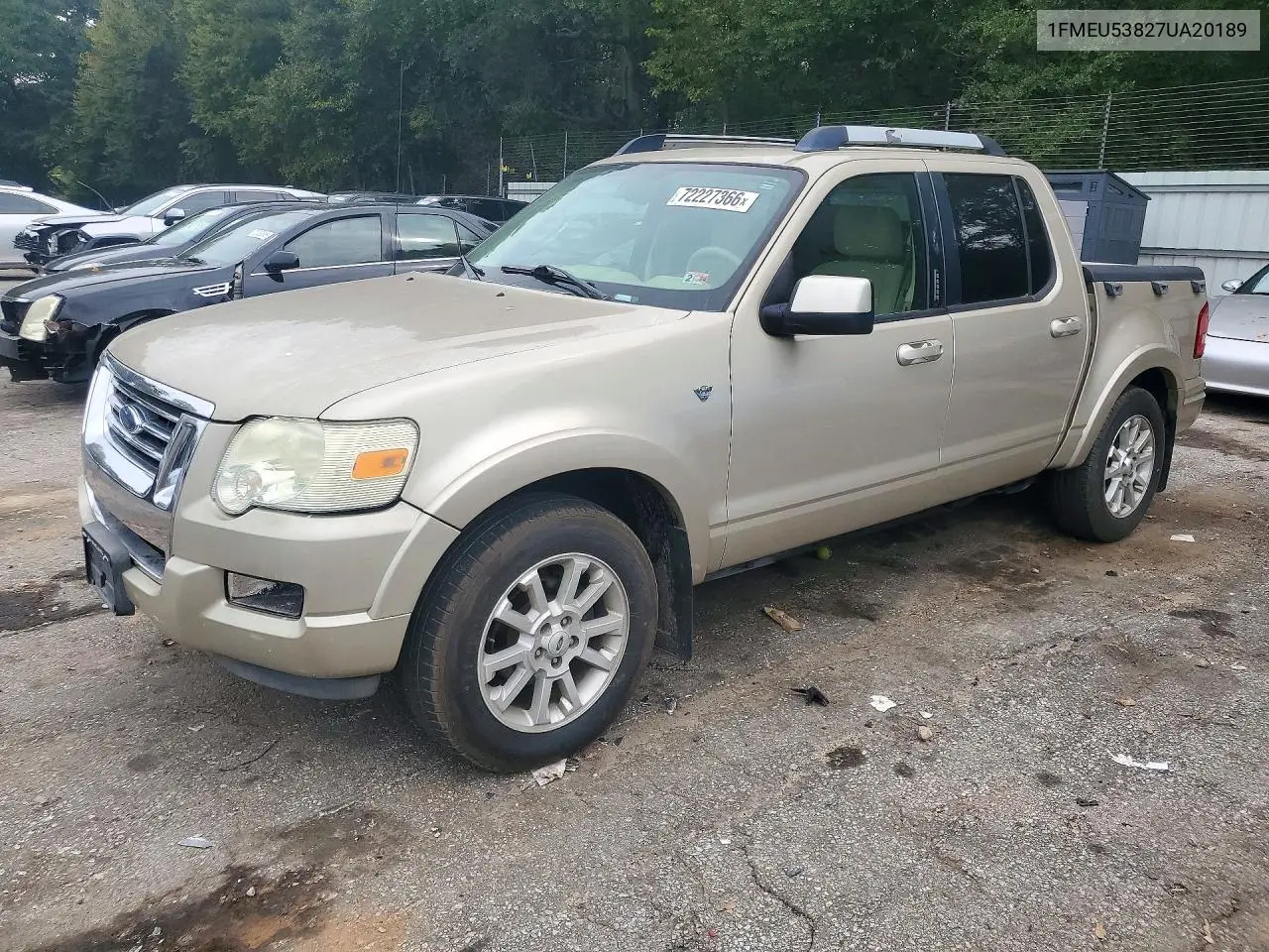 2007 Ford Explorer Sport Trac Limited VIN 1FMEU53827UA20189 фото 1
