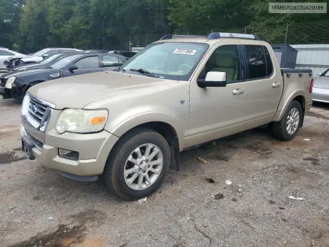 1FMEU53827UA20189 — 2007 Ford Explorer, Задняя часть, фото до ремонта