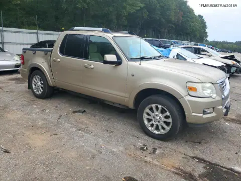 2007 Ford Explorer Sport Trac Limited VIN 1FMEU53827UA20189 фото 4