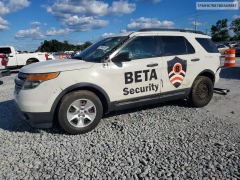 1FMHK7B87BGA69881 — 2011 Ford Explorer, Задняя часть, фото до ремонта