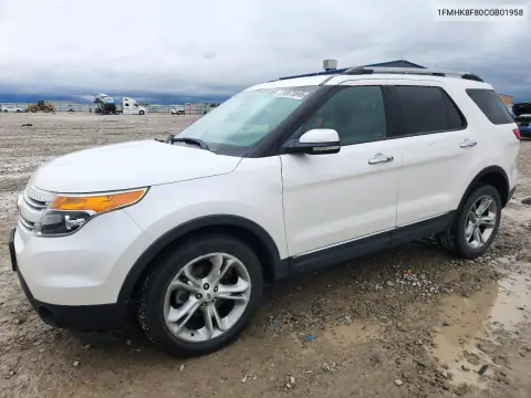 1FMHK8F80CGB01958 — 2012 Ford Explorer, Передняя часть, фото до ремонта