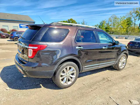 2013 Ford Explorer Xlt VIN 1FM5K8D87DGB91049 фото 3