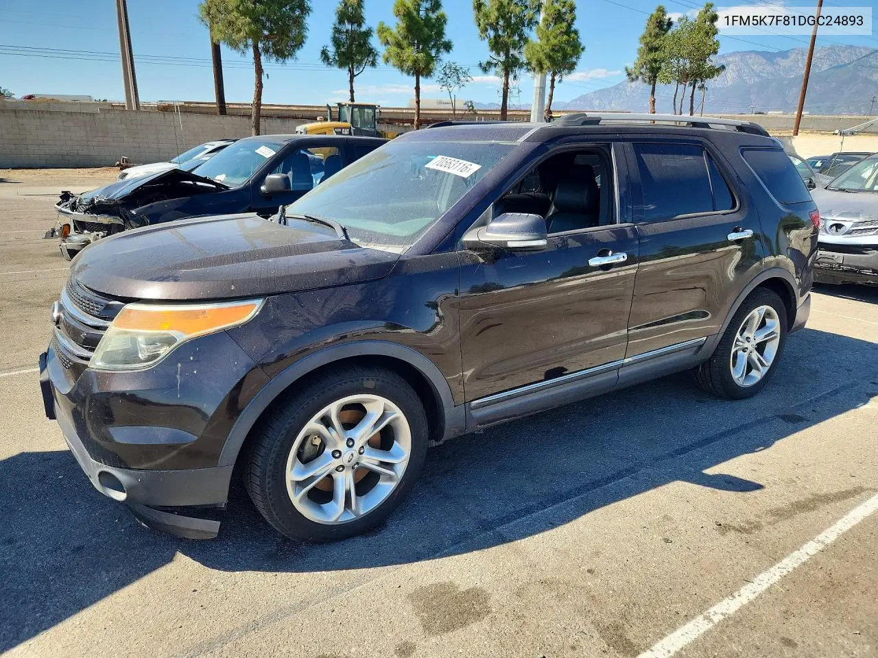 2013 Ford Explorer Limited VIN 1FM5K7F81DGC24893 фото 1