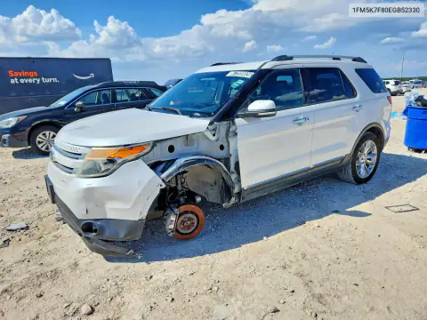 1FM5K7F80EGB52330 — 2014 Ford Explorer, Механические повреждения, фото до ремонта