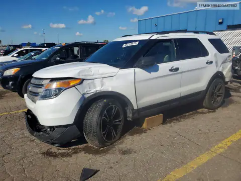 1FM5K8B84EGA87882 — 2014 Ford Explorer, Передняя часть, фото до ремонта