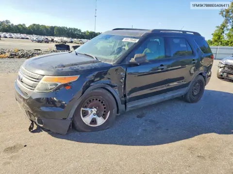 1FM5K7B88EGA06411 — 2014 Ford Explorer, Передняя часть, фото до ремонта