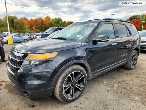 1FM5K8GT4EGB66191 — 2014 Ford Explorer, Пожар, фото до ремонта