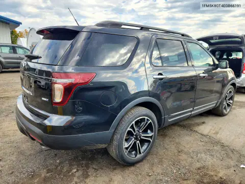 1FM5K8GT4EGB66191 — 2014 Ford Explorer, фото 3 с аукциона Copart 15.10.2026, Пожар двигателя