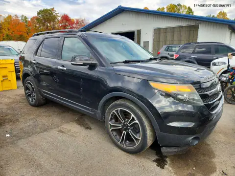 1FM5K8GT4EGB66191 — 2014 Ford Explorer, фото 4 с аукциона Copart 15.10.2026, Пожар двигателя