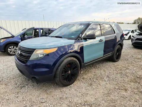 1FM5K8AR0EGB69215 — 2014 Ford Explorer, Механические повреждения, фото до ремонта