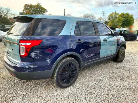 1FM5K8AR0EGB69215 — 2014 Ford Explorer, фото 3 с аукциона Copart, Механические повреждения