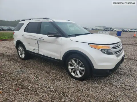 2014 Ford Explorer Xlt VIN 1FM5K8D81EGB52748 фото 4