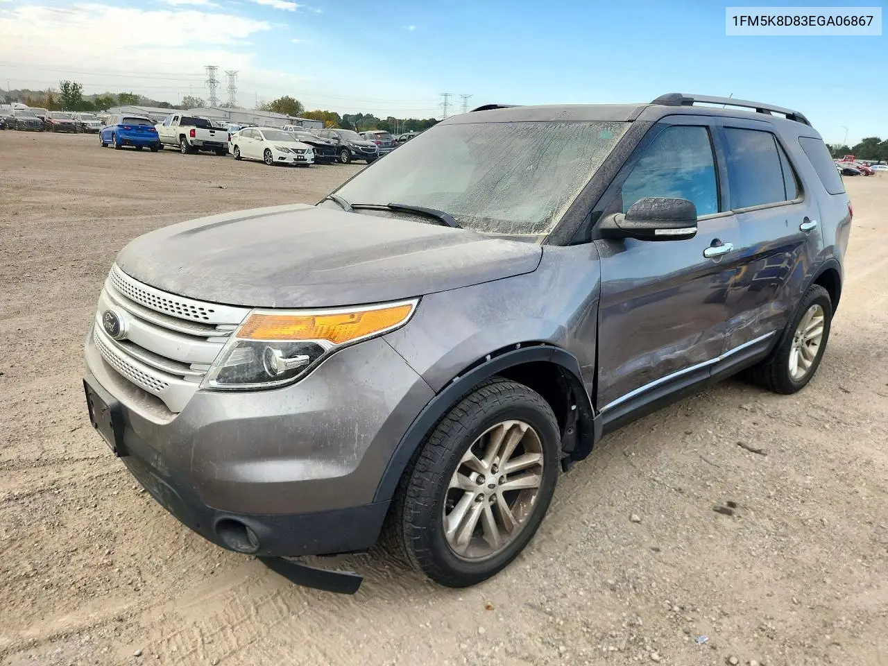 2014 Ford Explorer Xlt VIN 1FM5K8D83EGA06867 фото 1