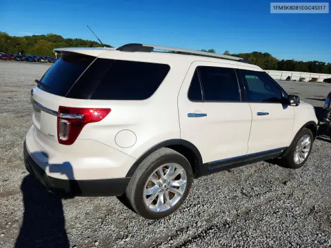 2014 Ford Explorer Xlt VIN 1FM5K8D81EGC45317 фото 3